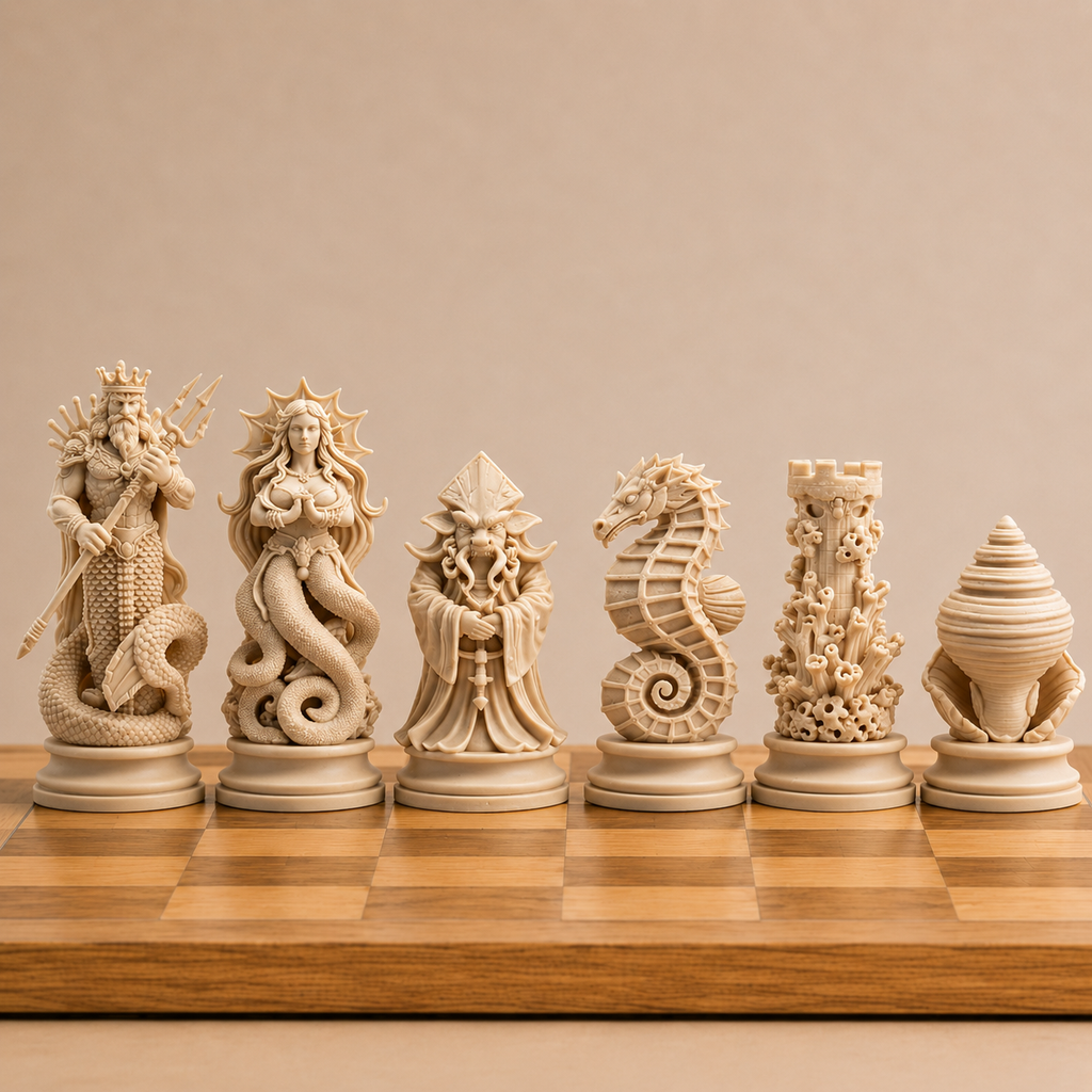 Atlanic Sea Chess Pieces