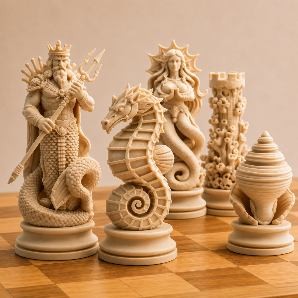 Atlanic Sea Chess Pieces