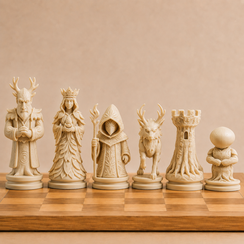 Nature Chess Set Pieces