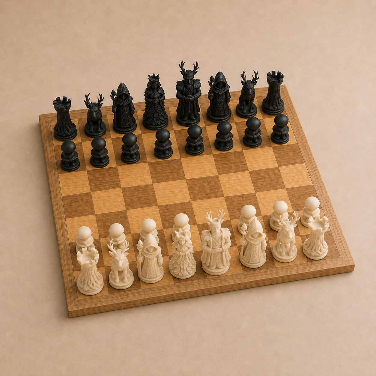 Nature Chess Set Pieces