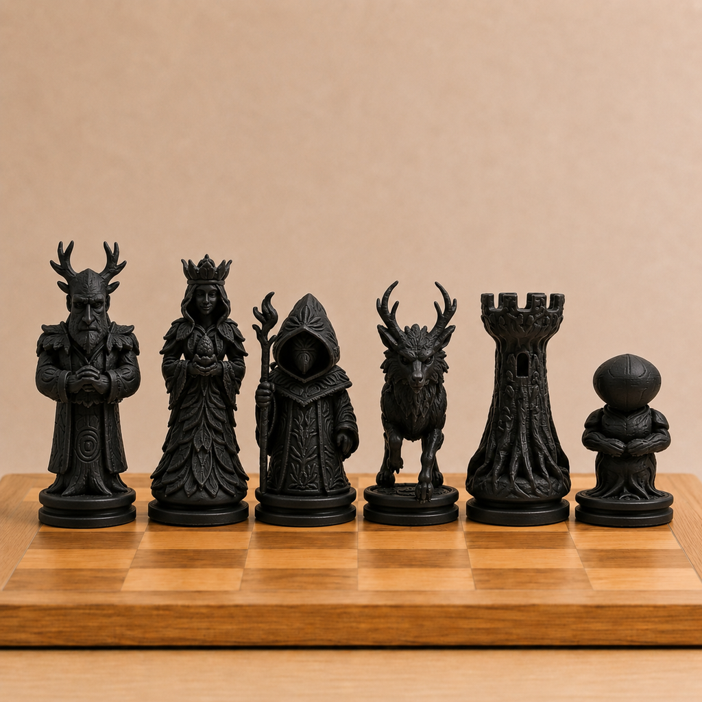Nature Chess Set Pieces