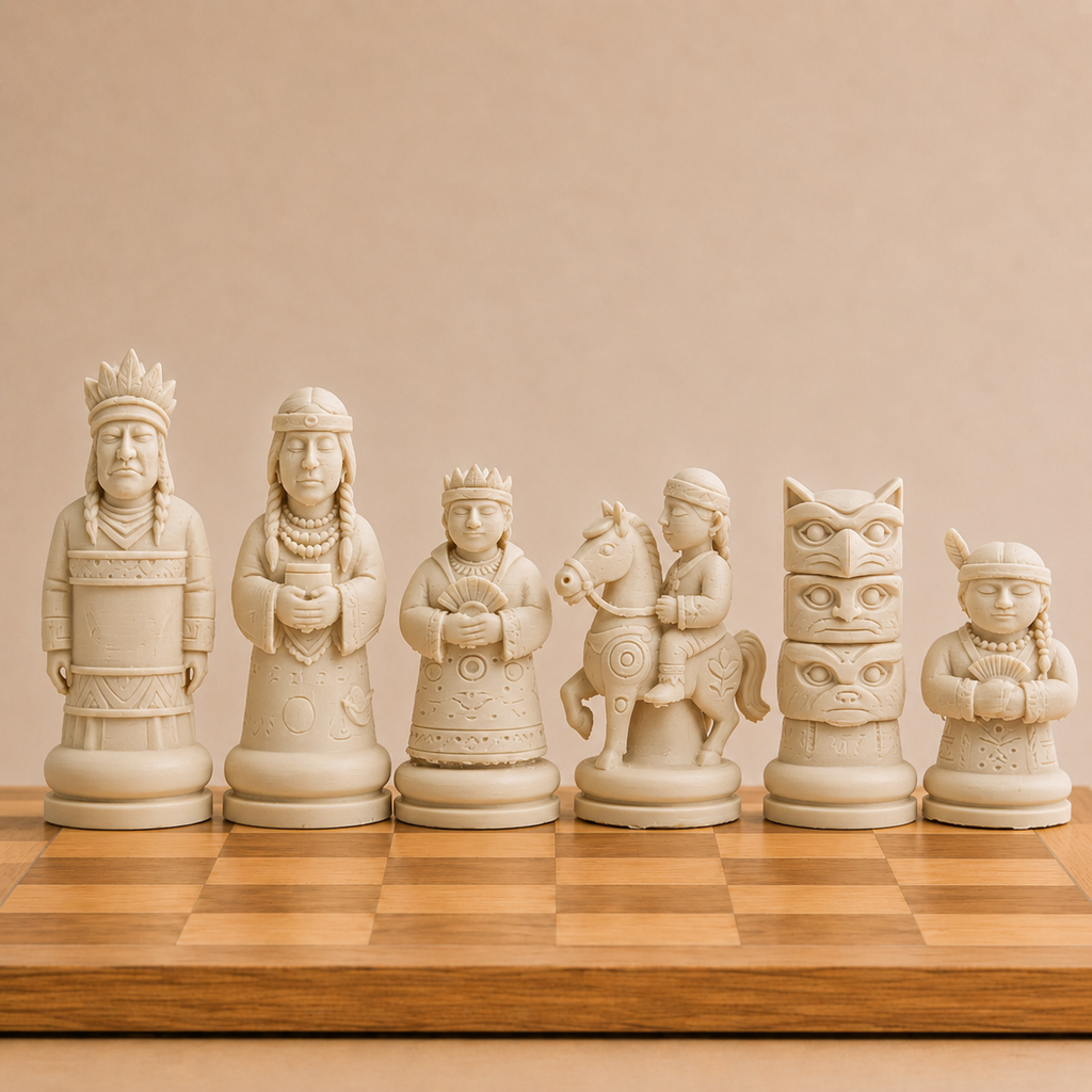 Indigenes Chess Set Pieces