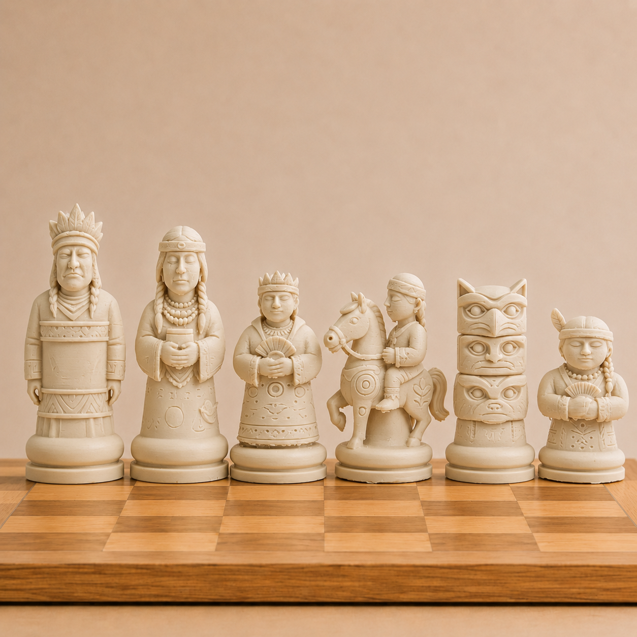 Indigenes Chess Set Pieces