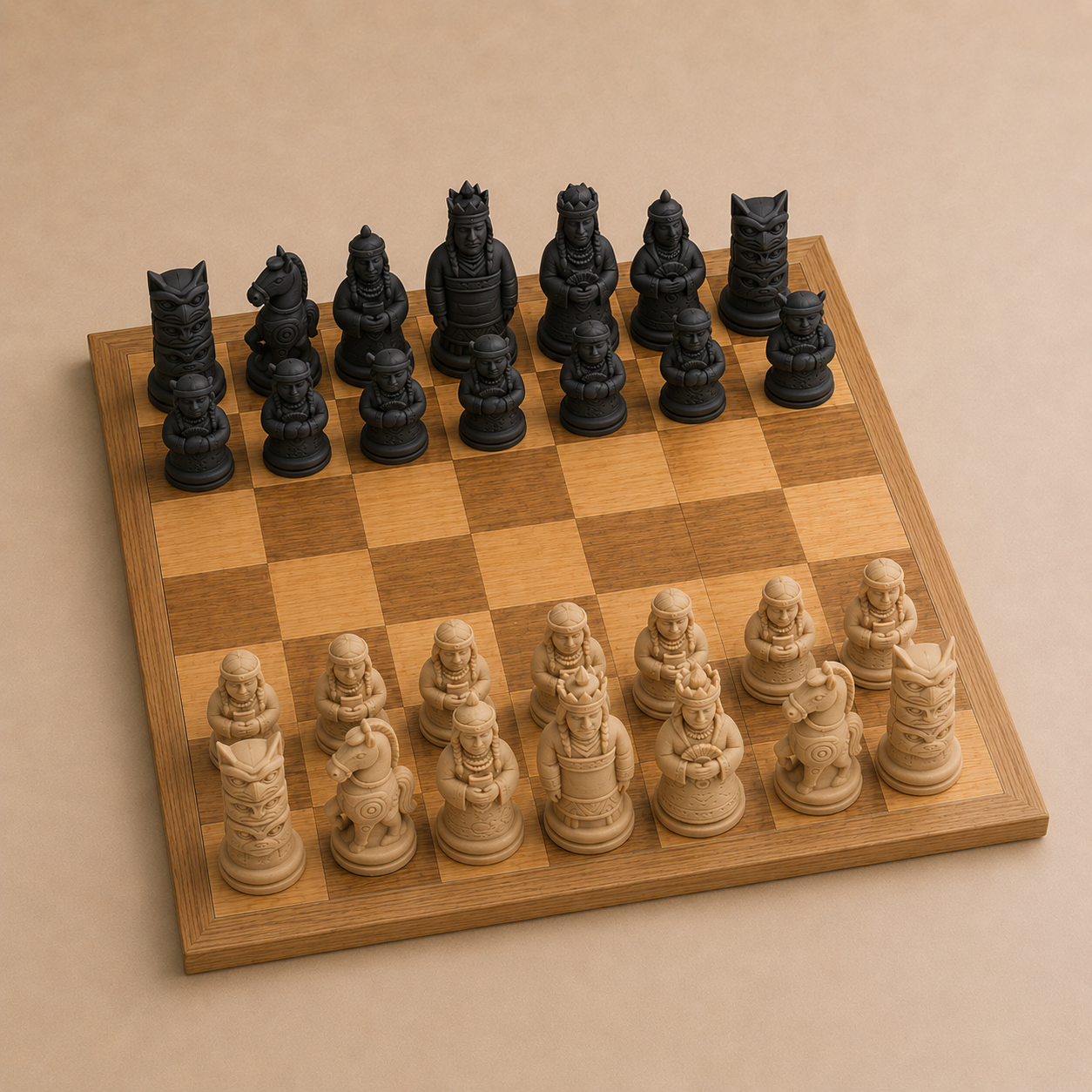 Indigenes Chess Set Pieces