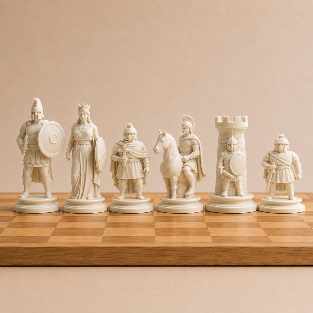 Spartan Chess Pieces