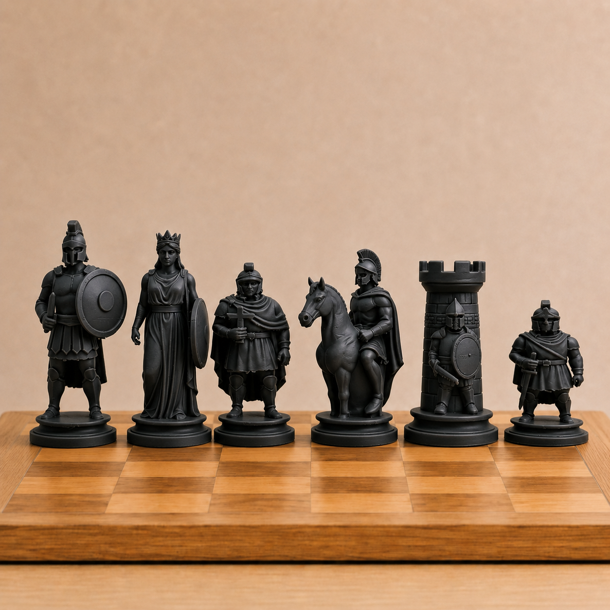 Spartan Chess Pieces