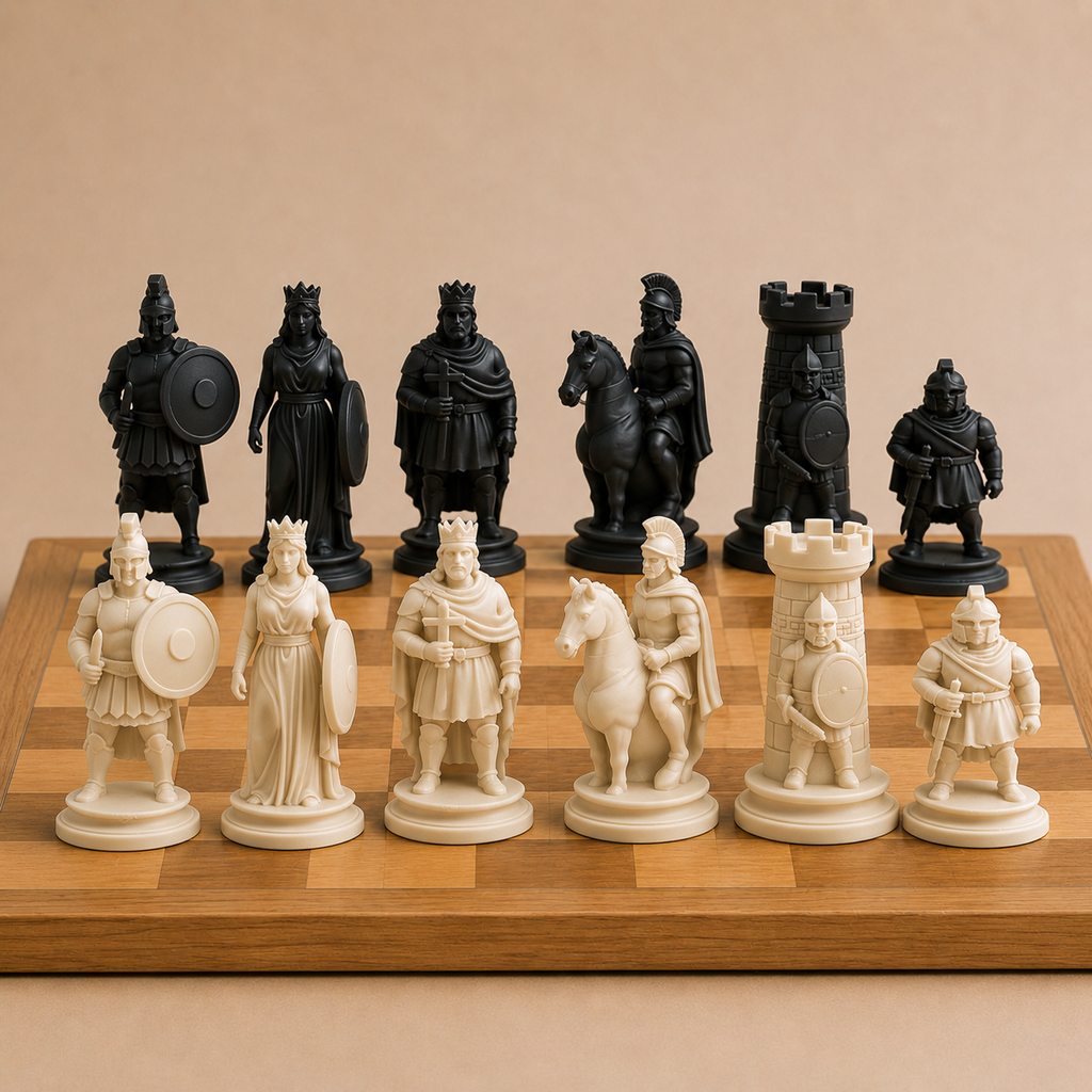 Spartan Chess Pieces