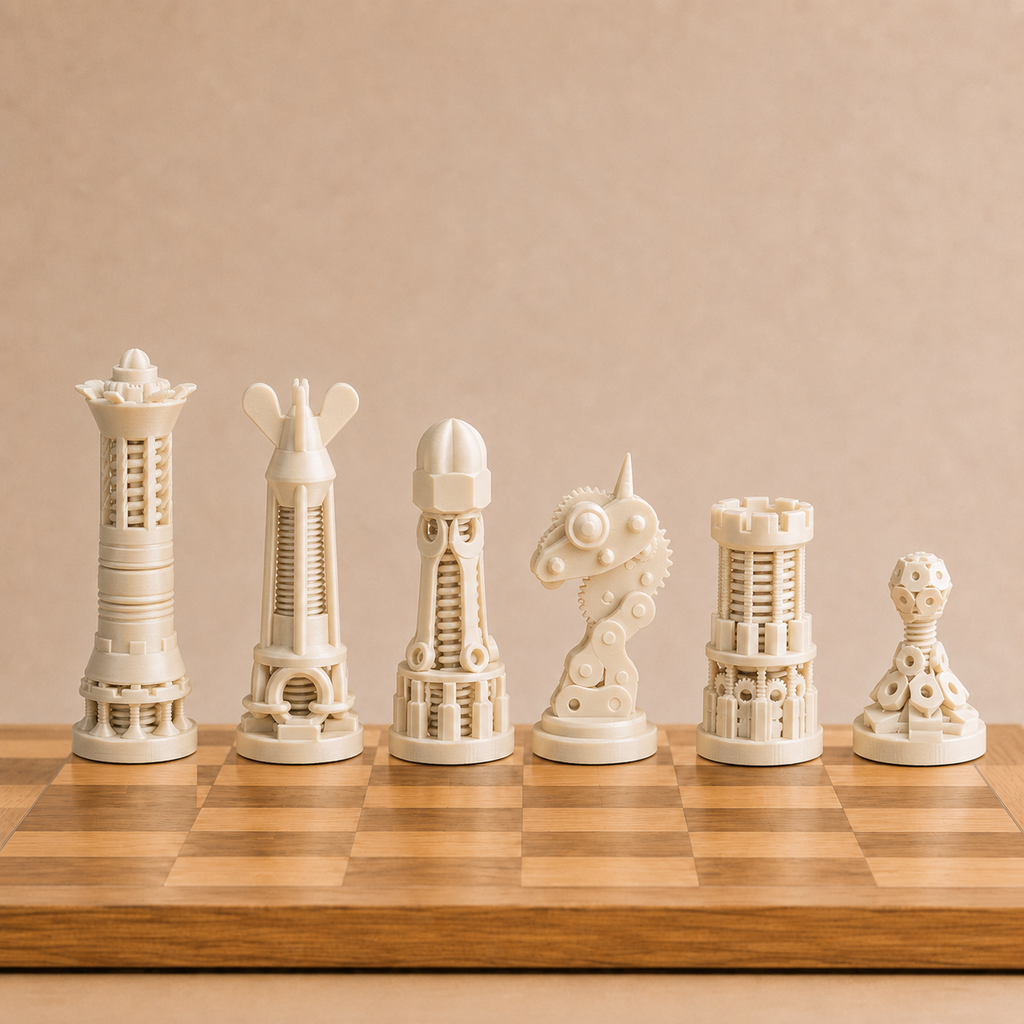 Steampunk Chess Pieces