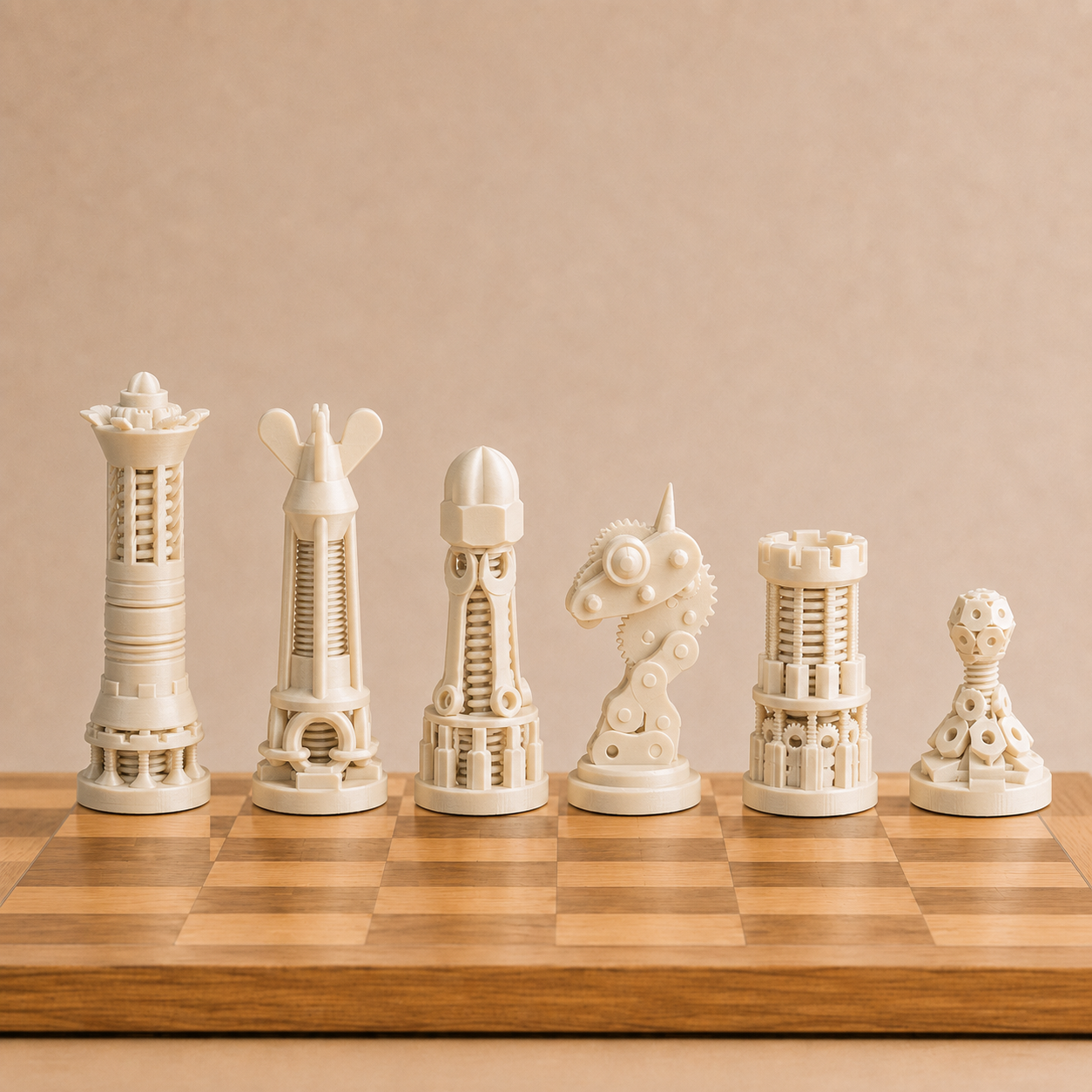 Steampunk Chess Pieces