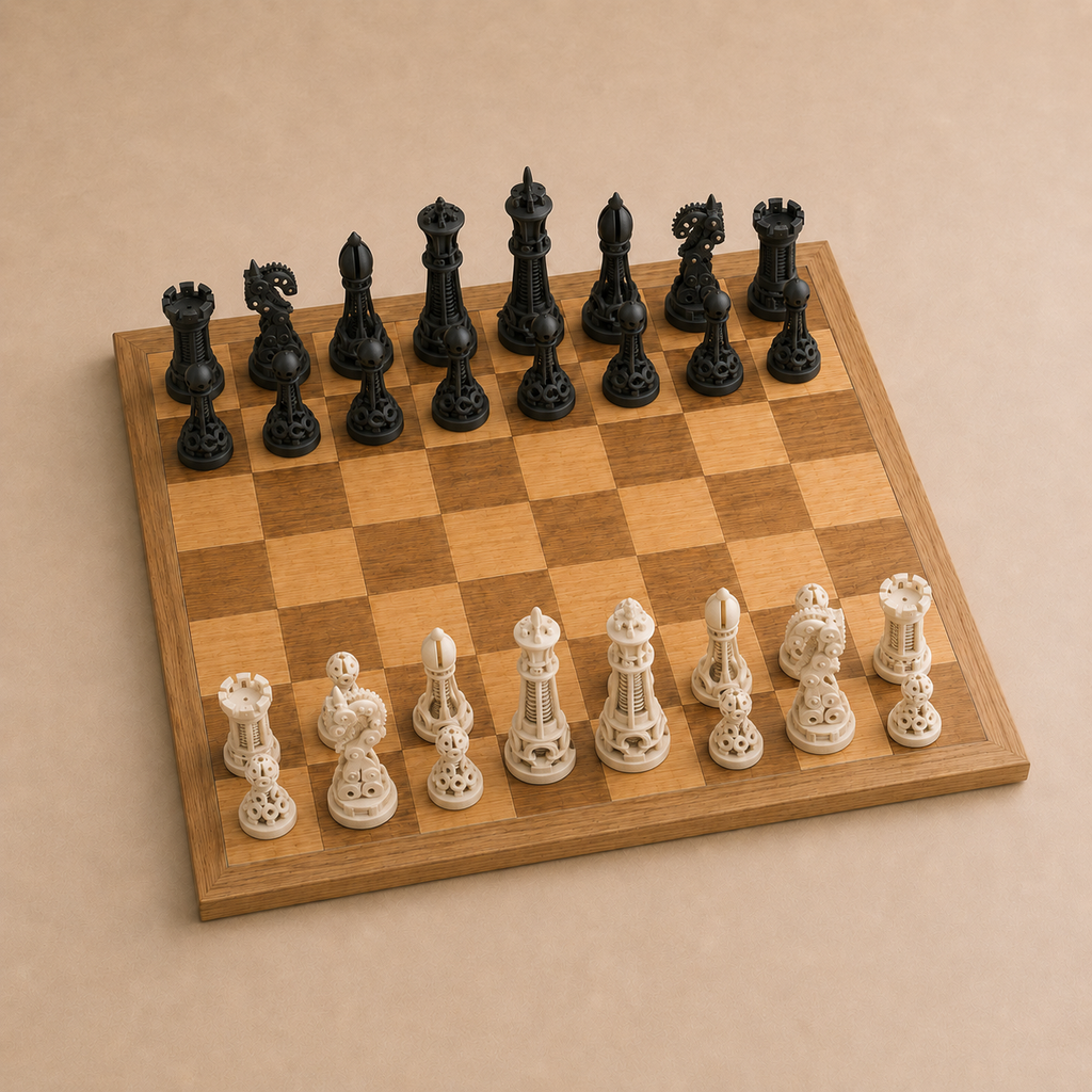 Steampunk Chess Pieces
