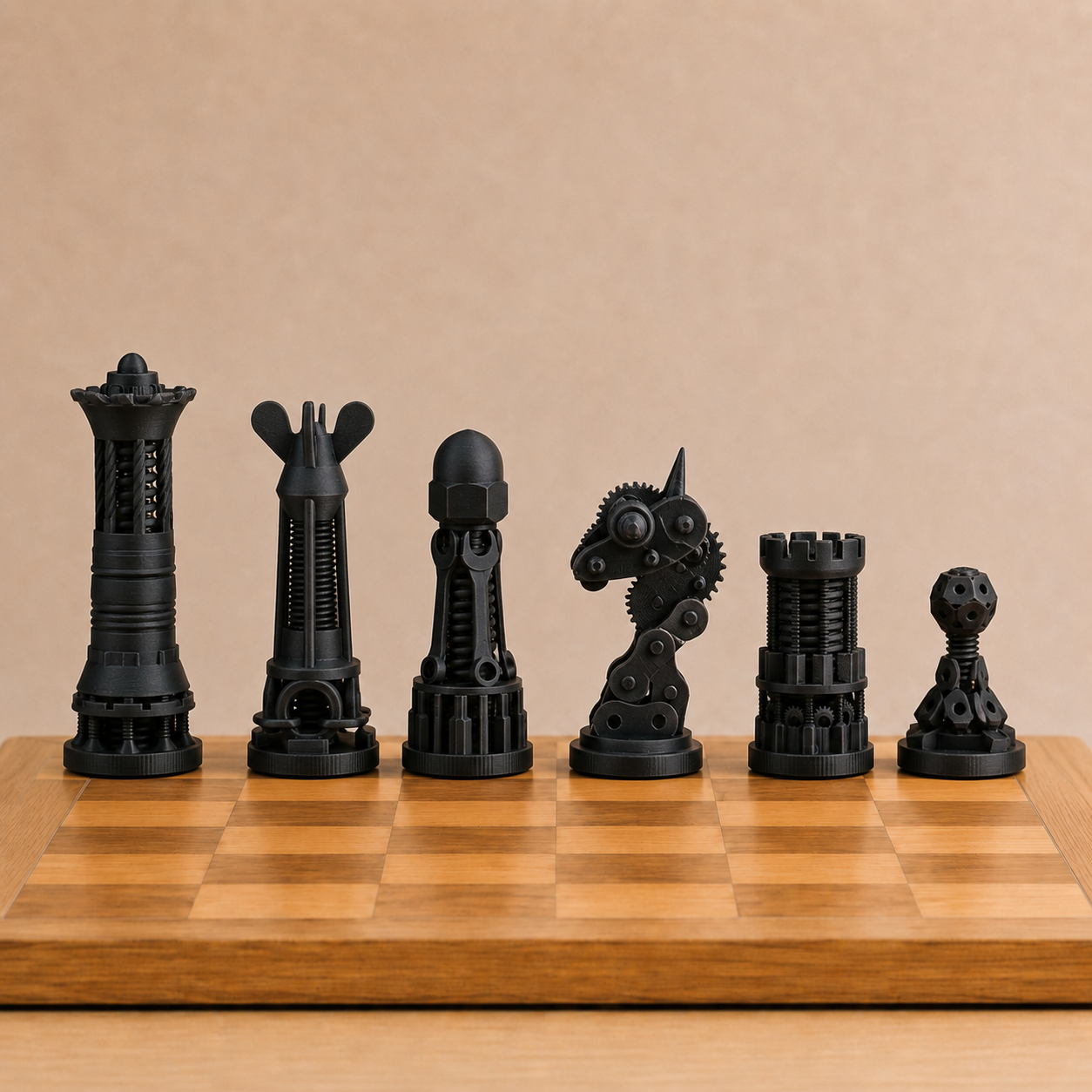 Steampunk Chess Pieces