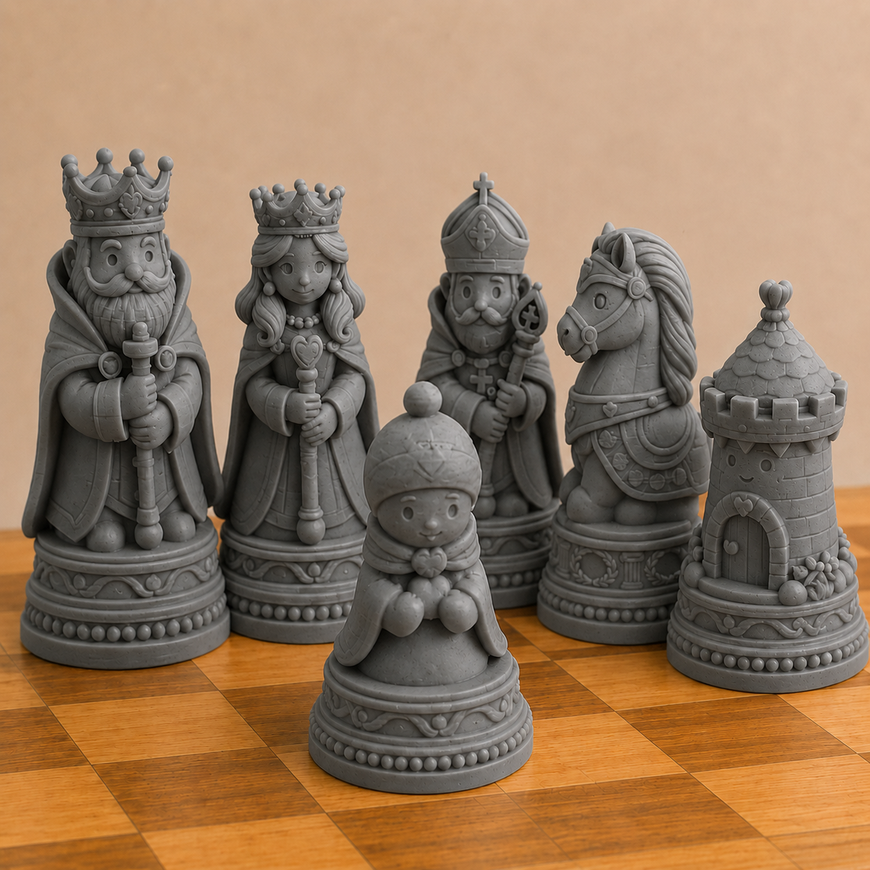 Royal Fairy Chess Pieces