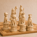 Worrier Cat Chess Pieces