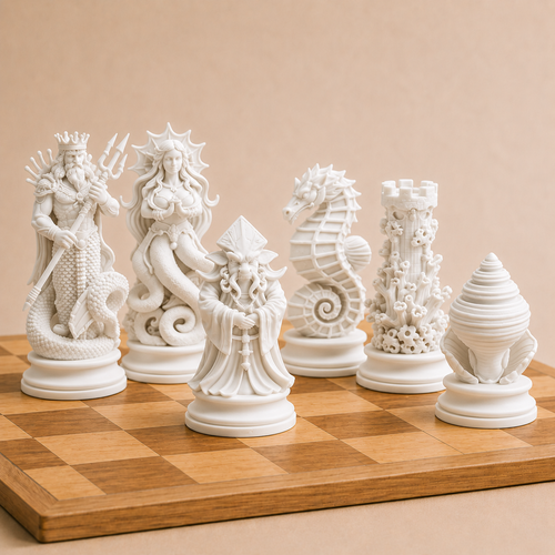 Atlanic Sea Chess Pieces