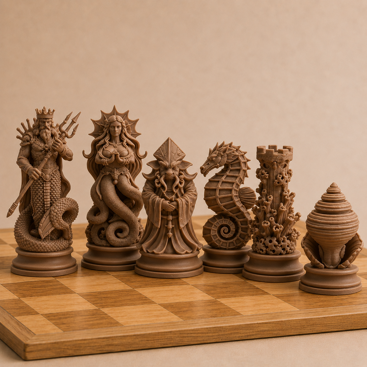 Atlanic Sea Chess Pieces