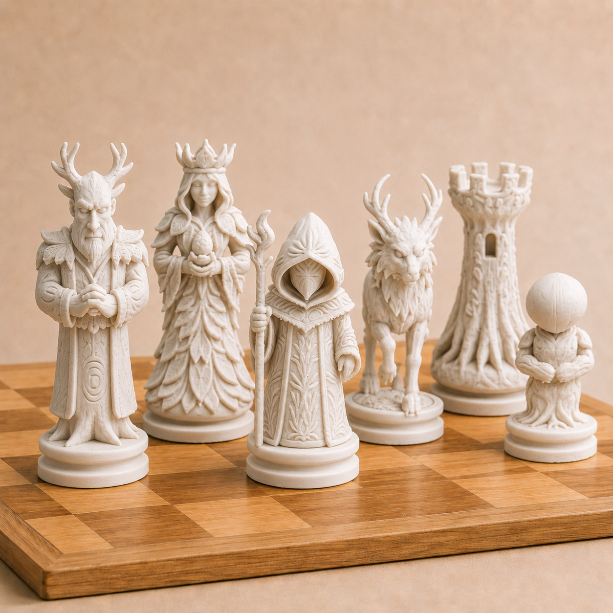 Nature Chess Set Pieces