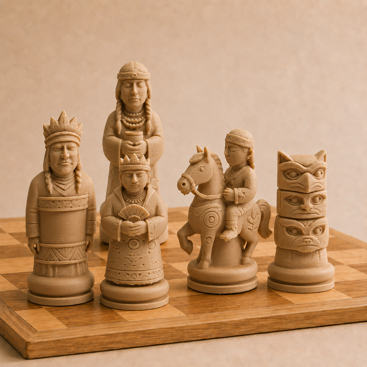 Indigenes Chess Set Pieces