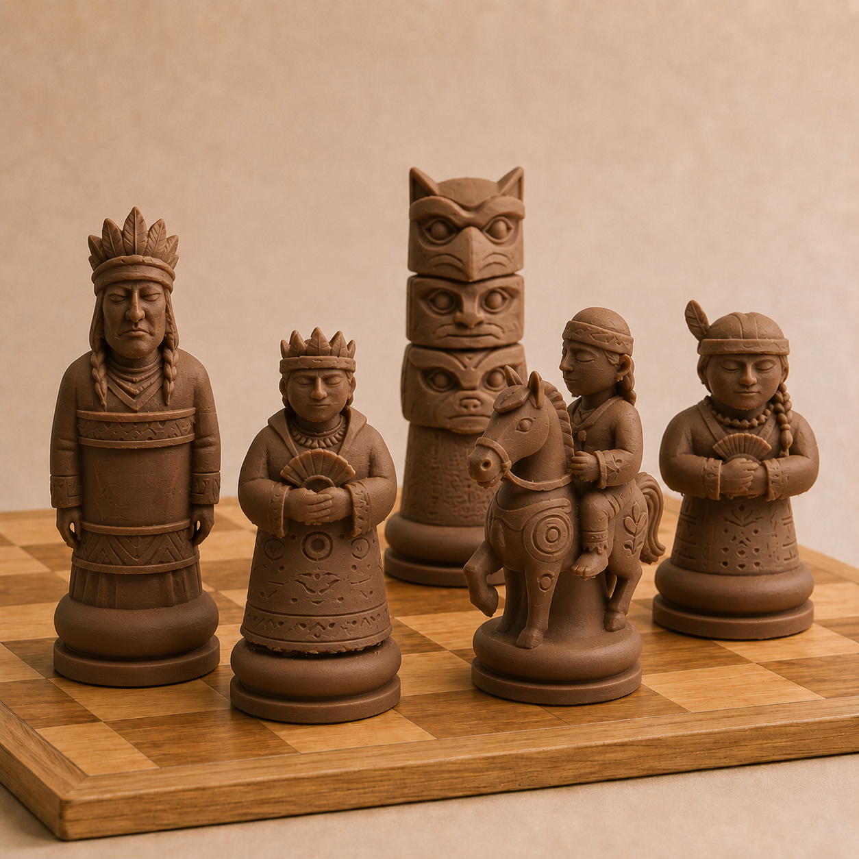 Indigenes Chess Set Pieces