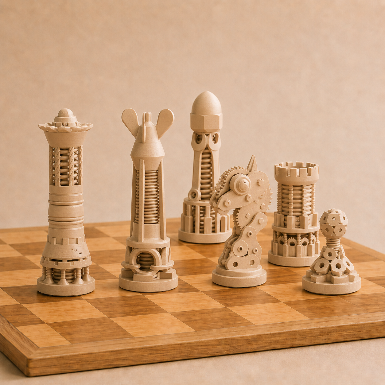 Steampunk Chess Pieces